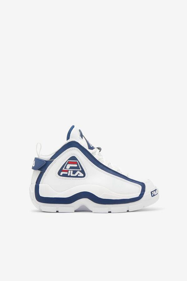 Fila Little Grant Hill 2 Boy's Sneakers - White/Navy/Red,NZ 16-1496